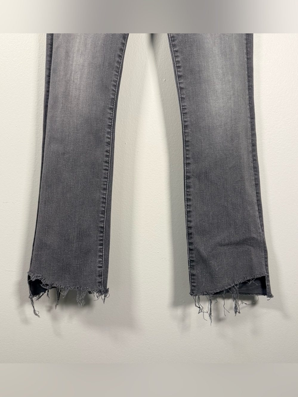 Mother Jeans The Insider Crop Step Fray Grey Dancing In The Moonlight Size 25 - Picture 4 of 15